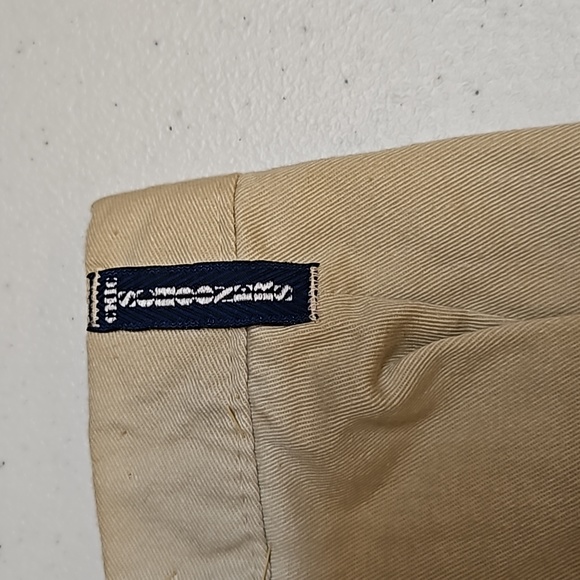 VINTAGE CHIC PANTS SLACKS KHAKIS 14 AVERAGE CREAM TAN SCHOONERS - Picture 6 of 9